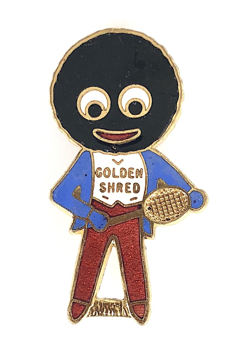 Robertsons Golly tennis player white waistcoat advertising badge J.R.Gaunt