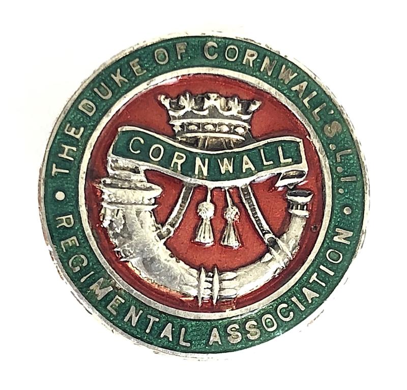 Duke of Cornwall's Light Infantry Regimental Association badge J.R.GAUNT