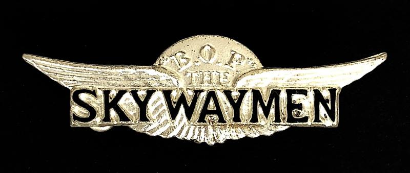 Boys Own Paper weekly children's comic SKYWAYMEN badge Model Aircraft enthusiasts