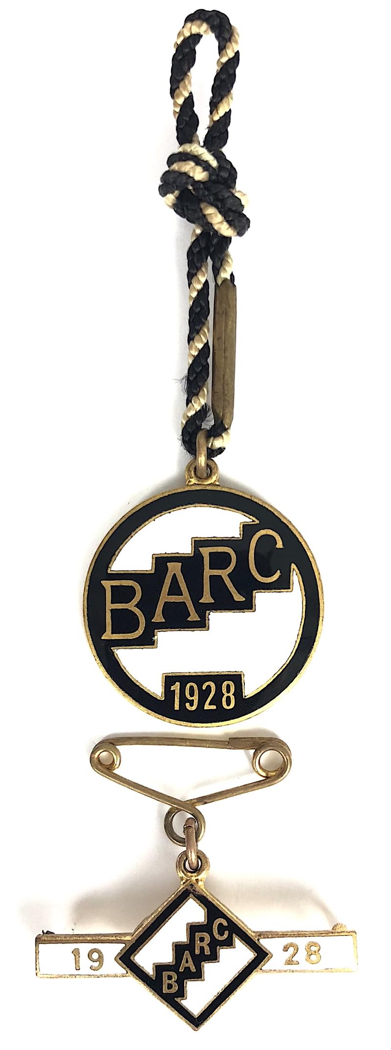 1928 Brooklands Automobile Racing Club BARC Gents & Guest pair of badges No 40A