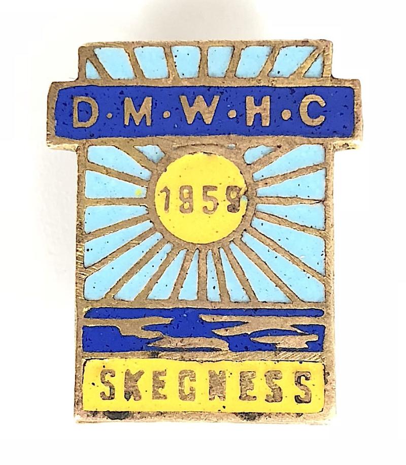 1959 Derbyshire Miners Welfare Holiday Centre D.M.W.H.C Skegness Badge