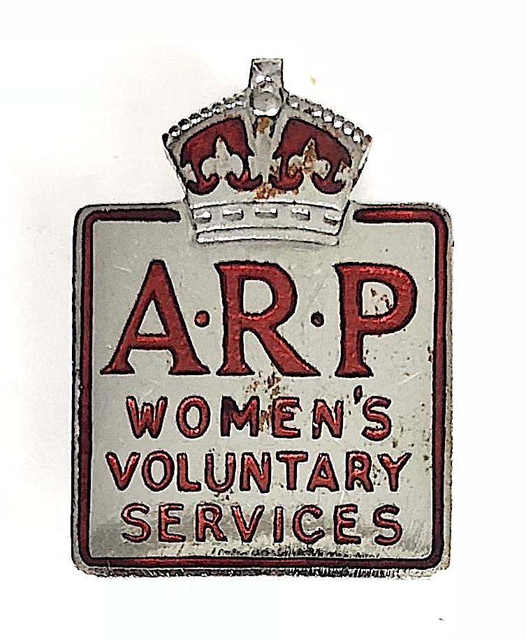 Womens Voluntary Services ARP Air Raid Precautions badge