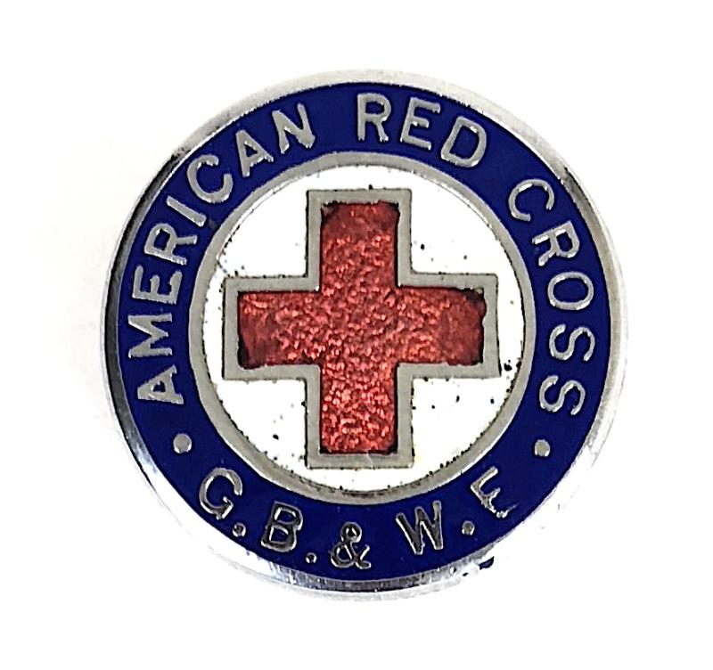 American Red Cross Great Britain & Western Europe war worker badge