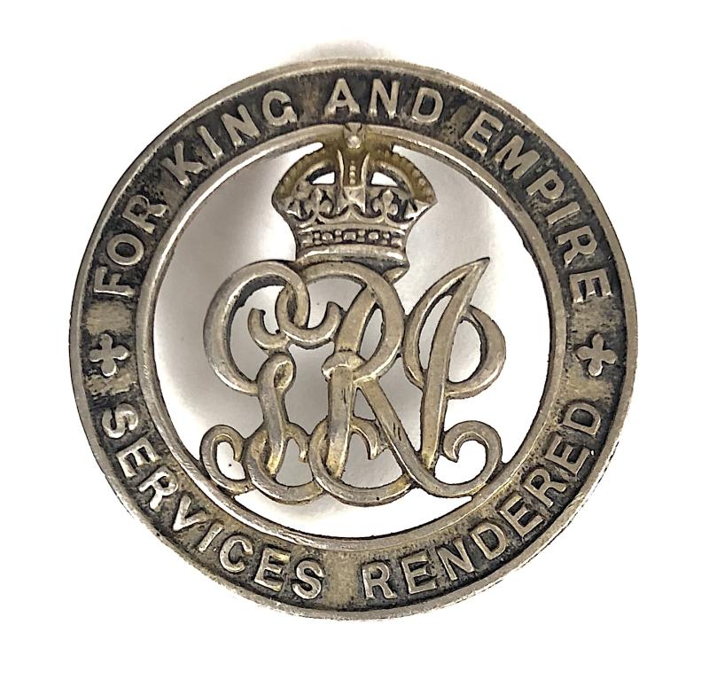 Silver War Badge B258602 Royal Welsh Fusiliers