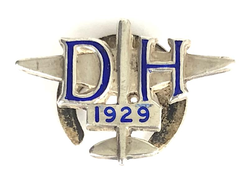 1929 De Havilland Aircraft Company workers identification badge