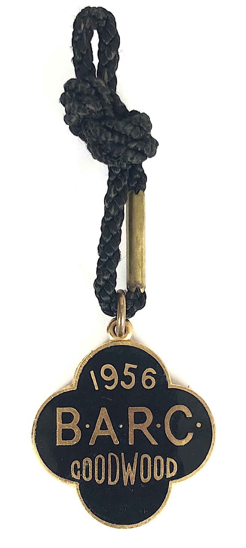 British Automobile Racing Club 1956 BARC Goodwood membership badge No C36