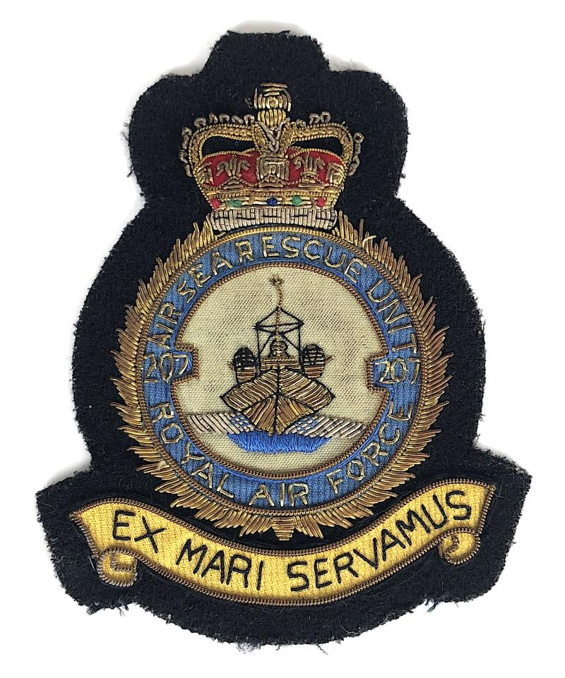 Air Sea Rescue Unit 207 Royal Air Force vintage blazer badge