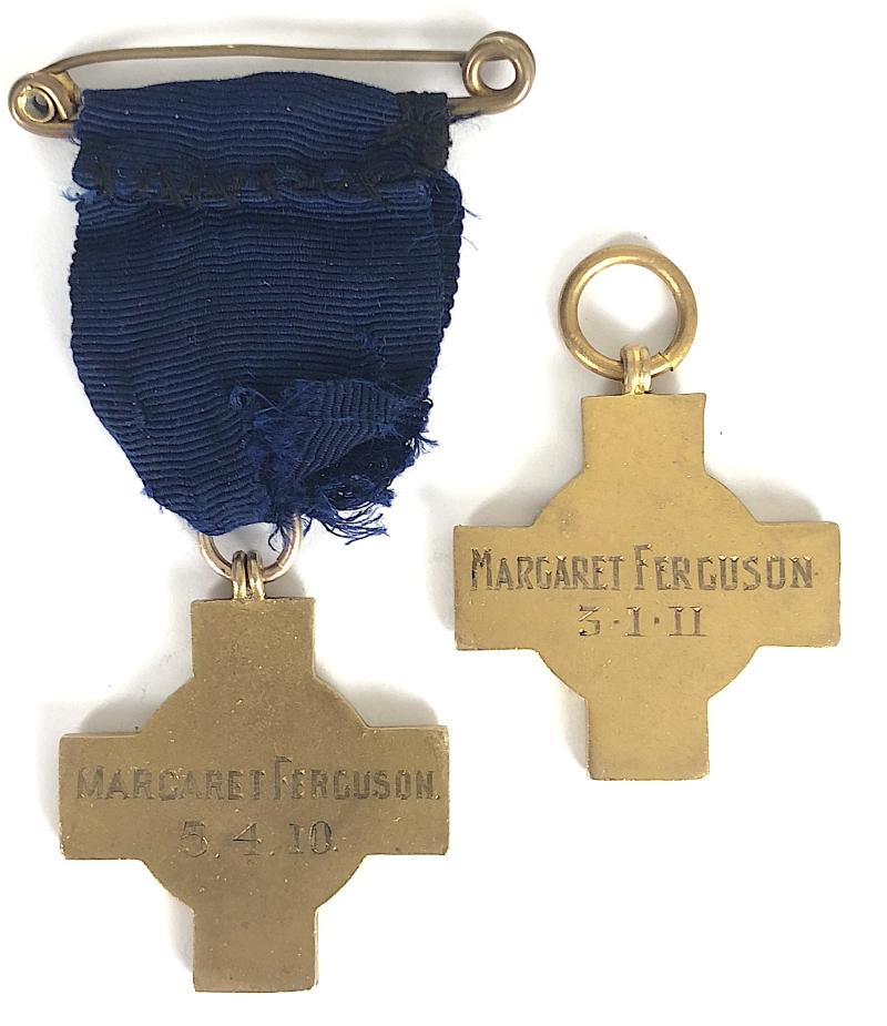 London County Council LCC Home Nursing & First Aid named medal awards