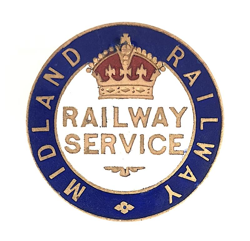 WW1 Midland Railway War Service Badge E15147