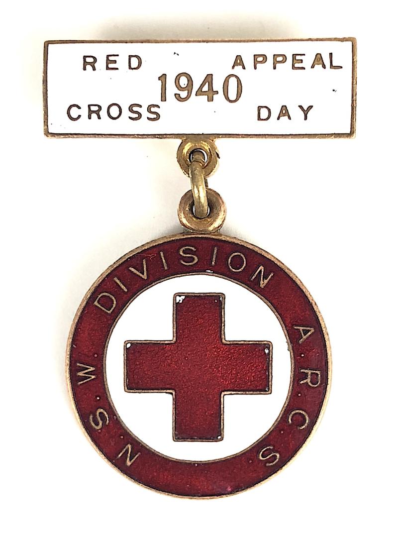 Australian Red Cross Society 1940 Appeal Day Badge
