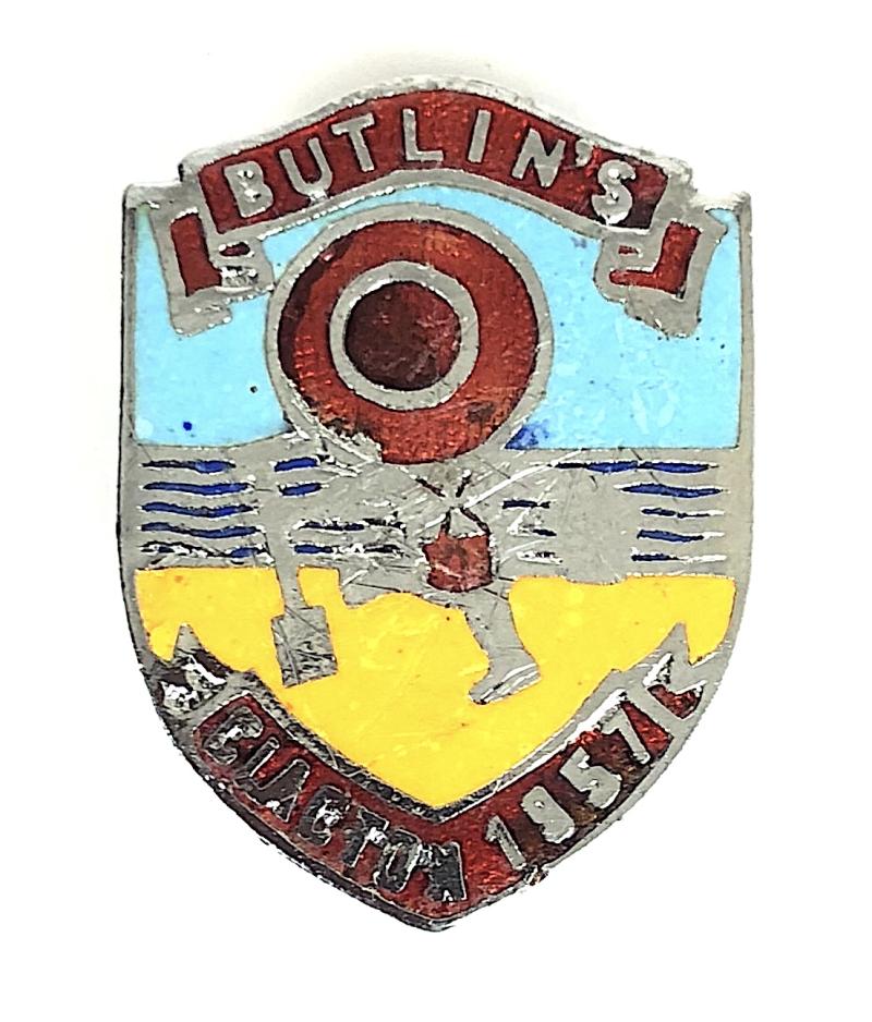 Butlins 1957 Clacton holiday camp badge