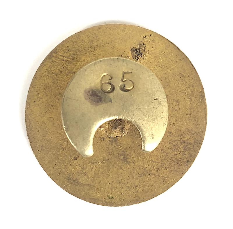 WW1 Lancashire & Yorkshire Railway Transport Service Badge 1st Issue Numbered 65