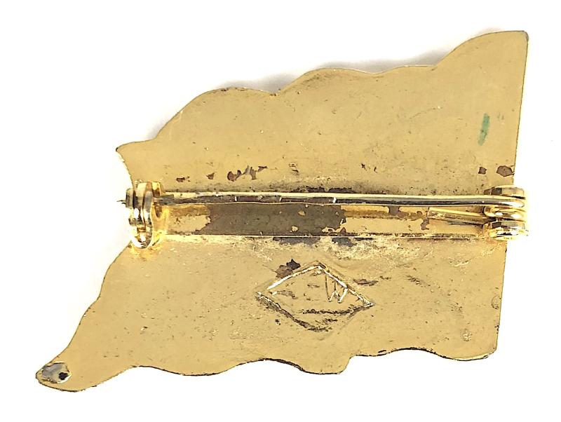 Peninsular & Oriental Steam Navigation Co house flag badge c1980