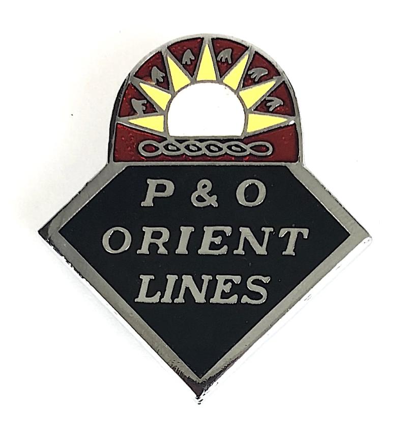 P & O Orient Lines Rising Sun Badge circa 1960