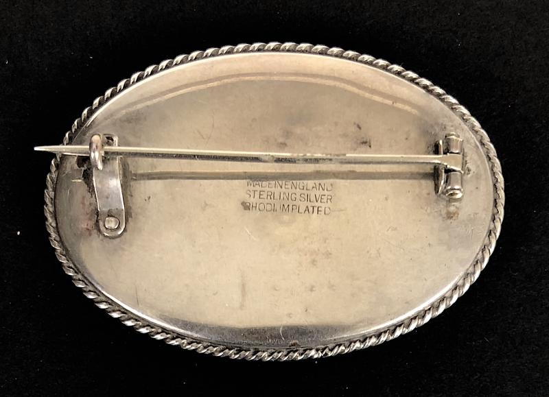 RMS Pretoria Castle Union-Castle Line silver ships picture badge