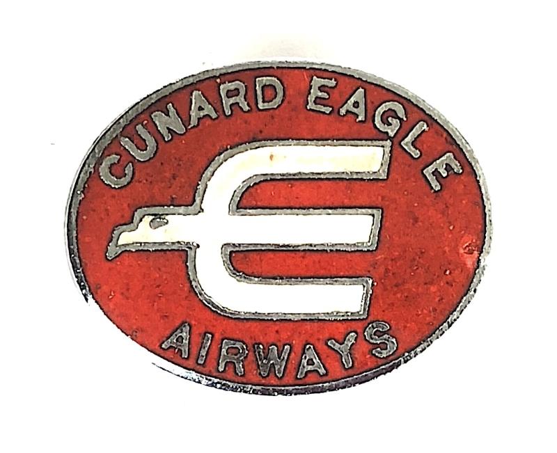 Cunard Eagle Airways pin badge by Squire England 1960-1963