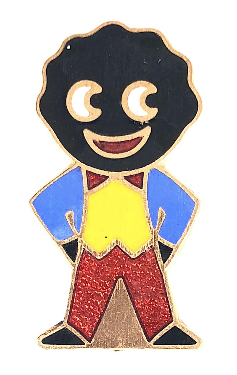 Robertsons 1970s Golly standard advertising badge R.E.V. Gomm