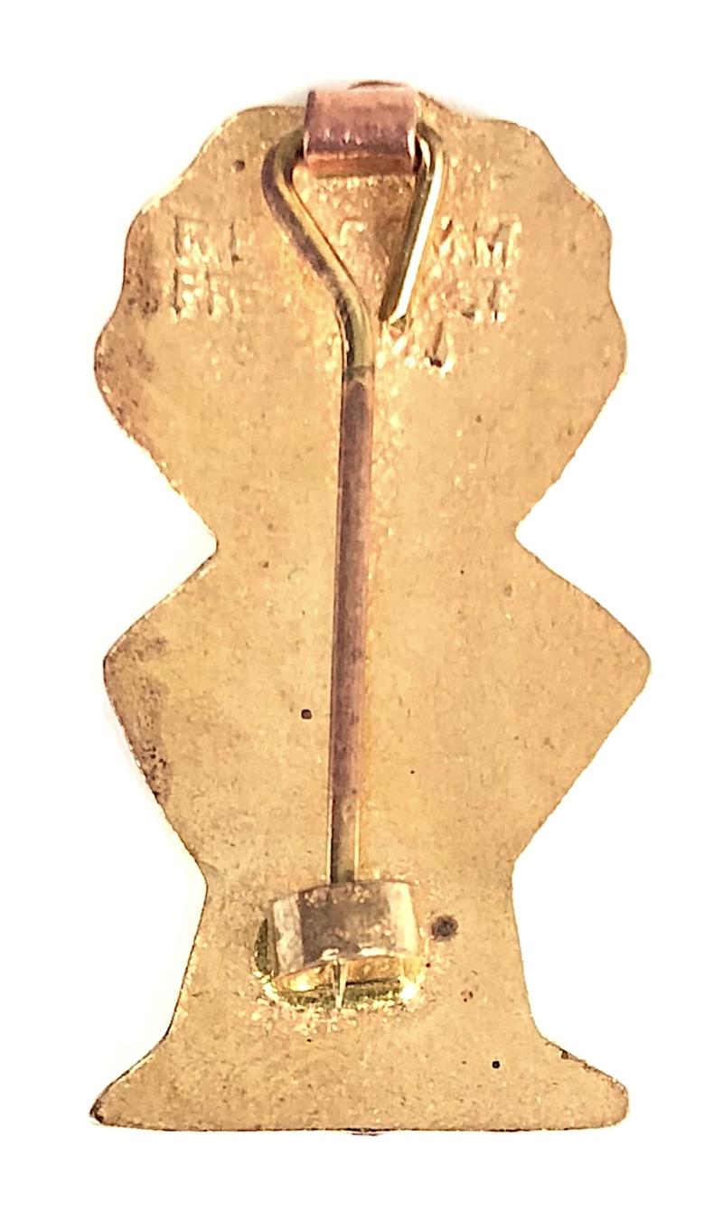 Robertsons 1970s Golly standard advertising badge R.E.V. Gomm