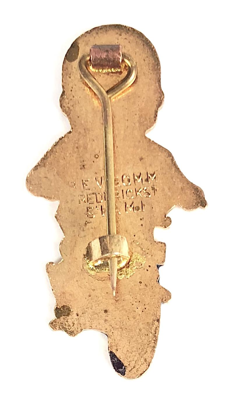 Robertsons 1970s Golly motorcyclist advertising badge