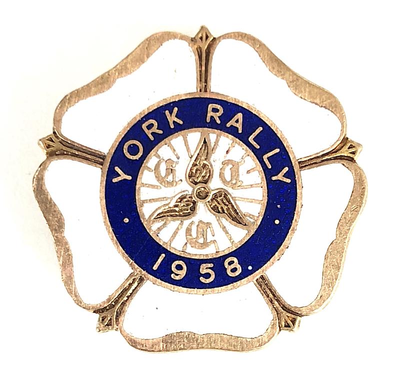 Cyclists Touring Club CTC 1958 York Rally Badge