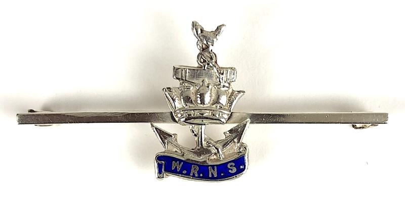 Womens Royal Naval Service WRNS Silver Brooch