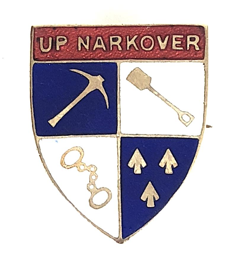 Up Narkover Will Hay film and stage comedian badge c.1935