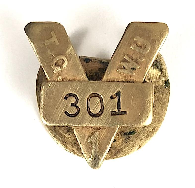 Transport & General Workers Union T.G.W.U. 1st Quarter Branch Badge