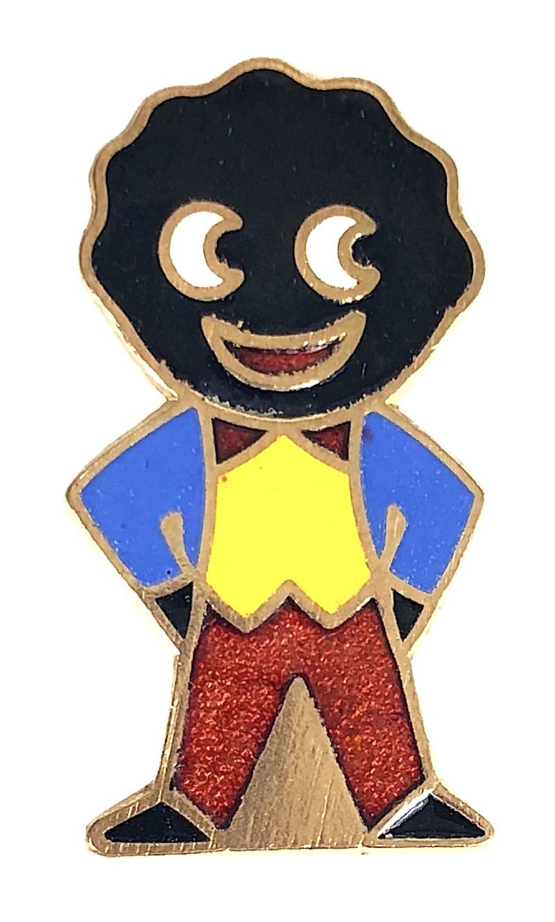 Robertsons 1970s Golly standard advertising badge R.E.V. Gomm