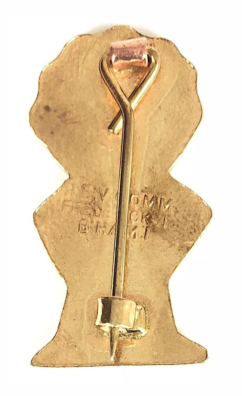 Robertsons 1970s Golly standard advertising badge R.E.V. Gomm