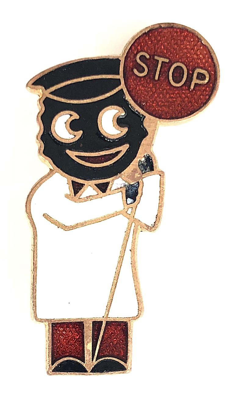Robertsons 1970s Golly Lollipopman advertising badge