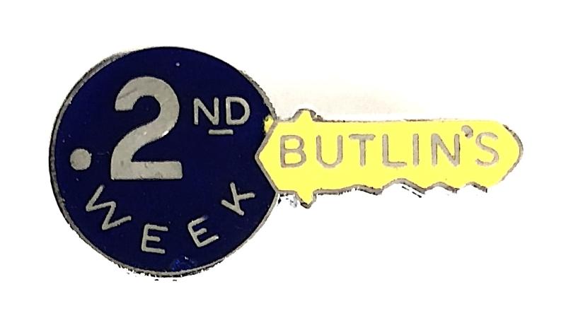 Butlins Holiday Camp 2nd Week Chalet Key Badge