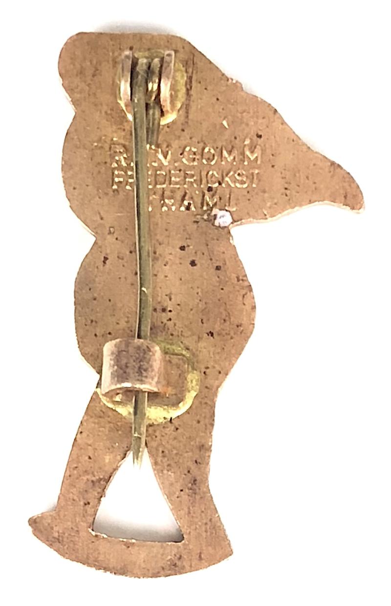 Robertsons Golly Scout green beret badge c1968 R.E.V.Gomm