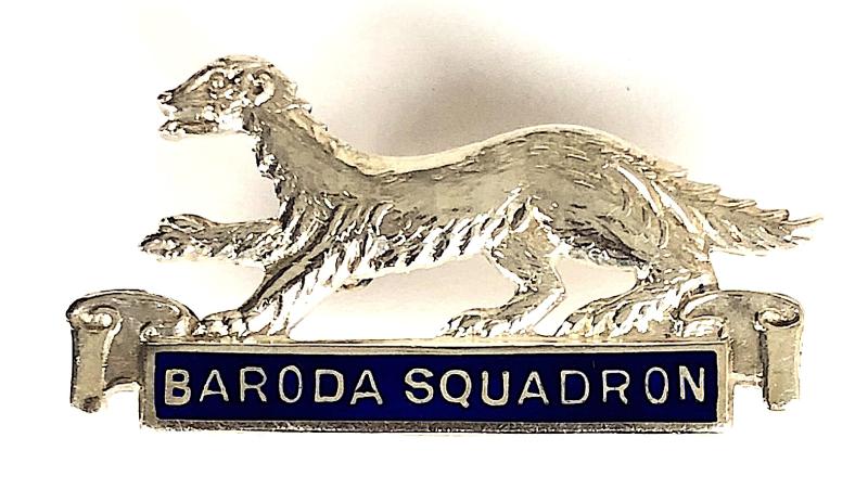 RAF No124 Baroda Spitfire Fighter Squadron 1944 Hm Silver Wartime Badge