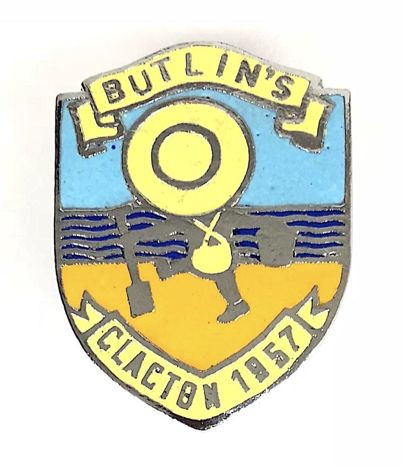 Butlins 1957 Clacton holiday camp badge