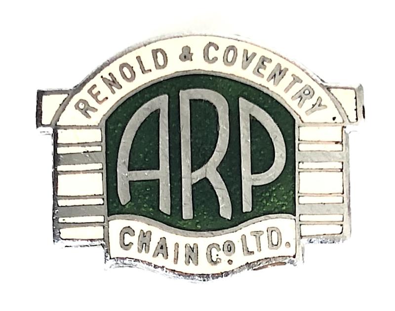 Renold & Coventry Chain Company ARP Air Raid Precautions Warden Badge