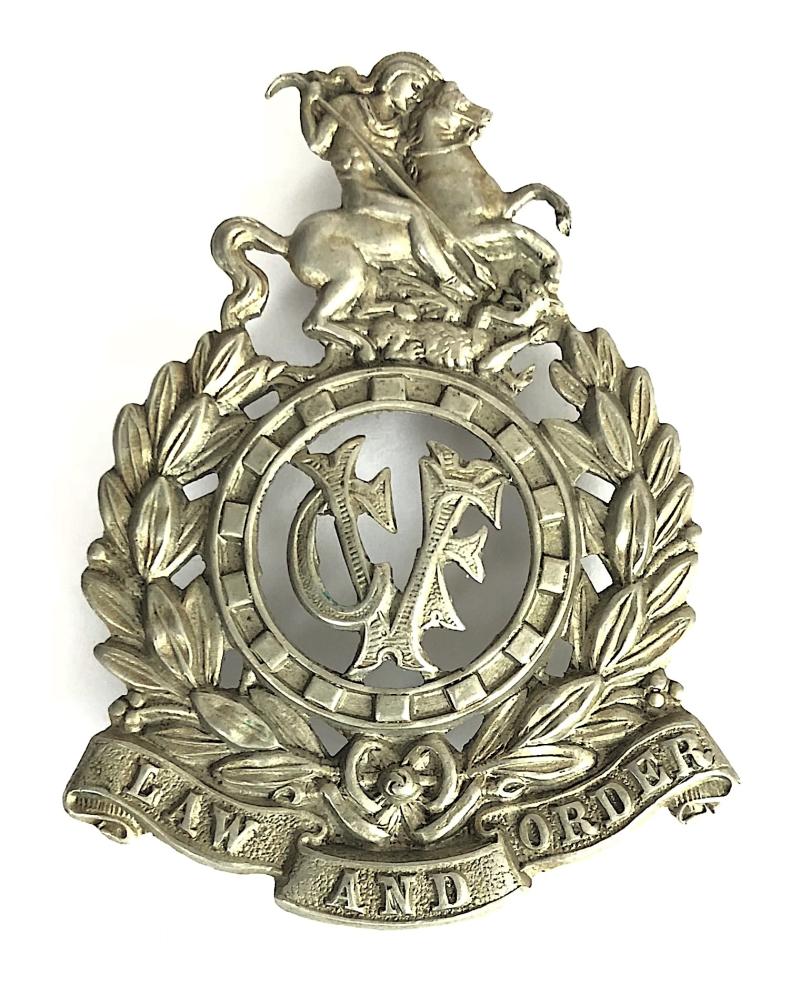 Volunteer Civil Force Winston's Bobbies VCF hat badge c.1911 -1918