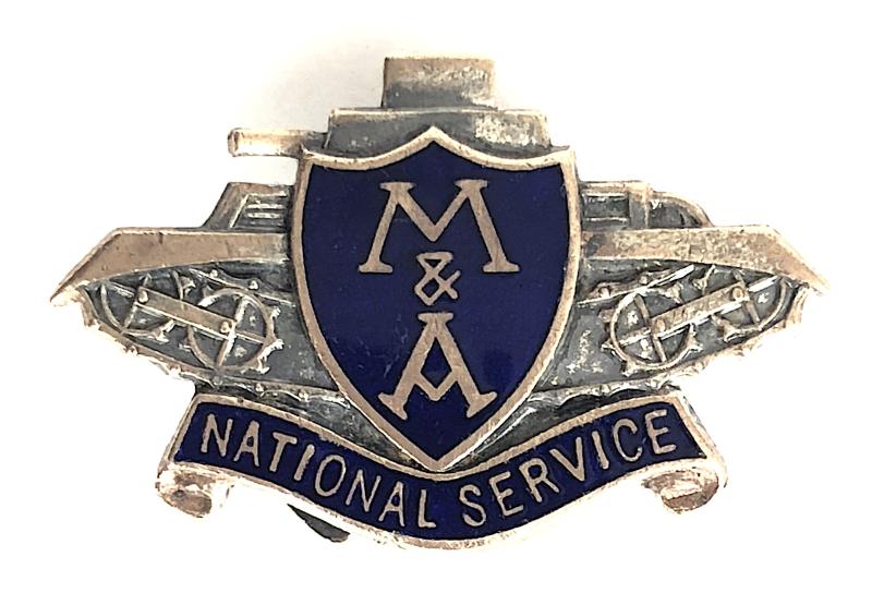 M&A National Service War Workers Tank Badge