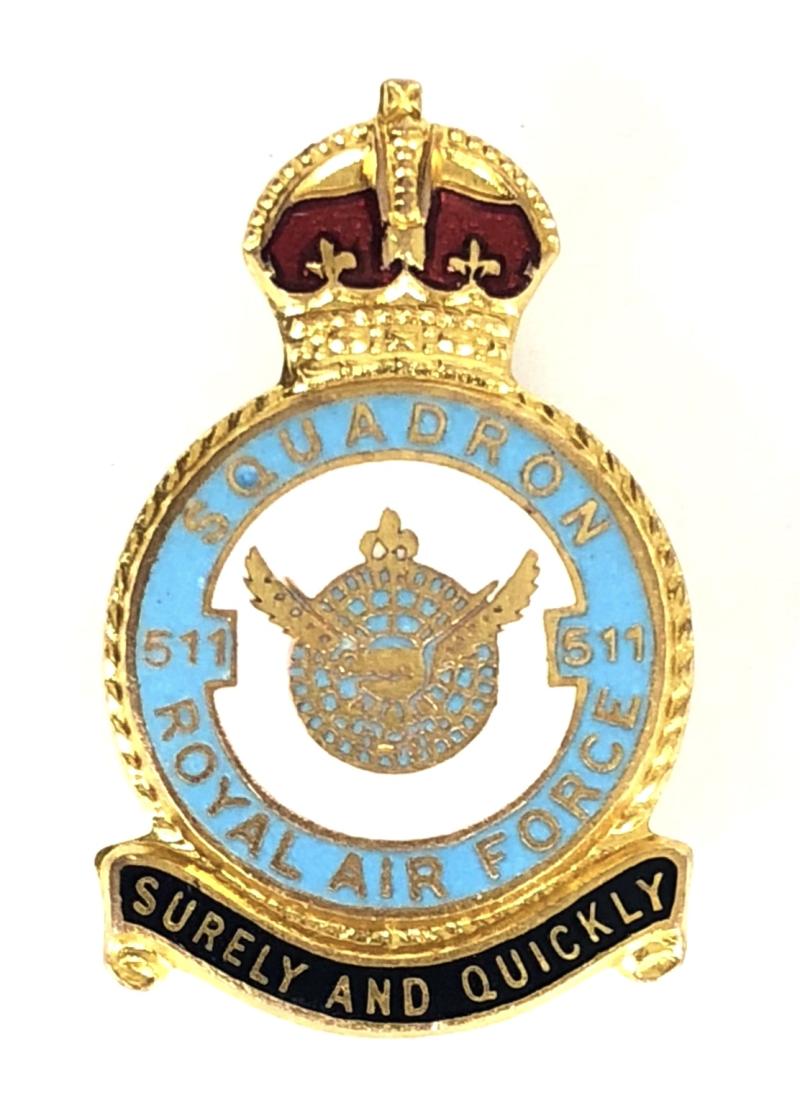 RAF No 511 Transport Squadron Royal Air Force badge H.W.Miller