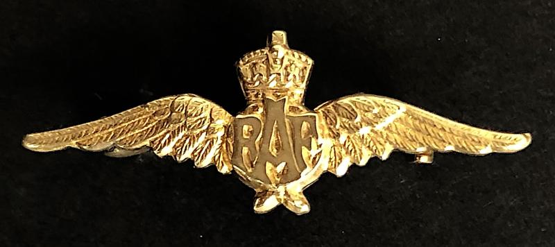 Royal Air Force Pilot's Wing RAF petite size brooch perfect for Teddy Bear, Dolly or Child