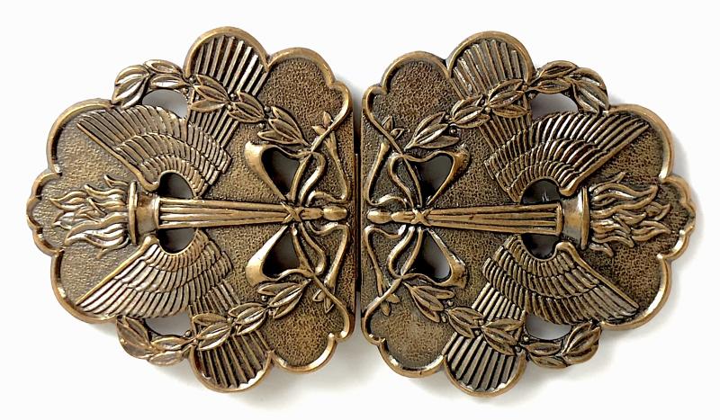 Torch of Knowledge bronze nurses buckle