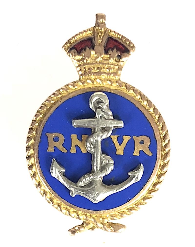 Royal Navy Volunteer Reserve RNVR lapel badge J.R.Gaunt London