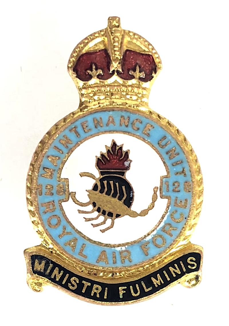RAF No128 Maintenance Unit Abu Sultan Royal Air Force badge H.W.Miller Ltd