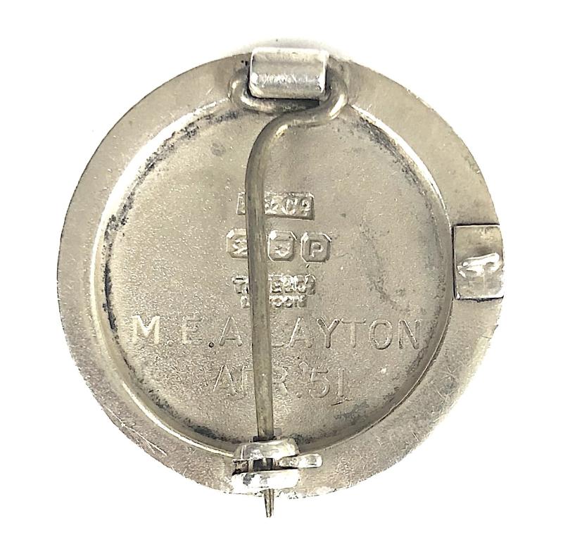 League of St Bartholomew's Hospital Nurses qualification silver badge