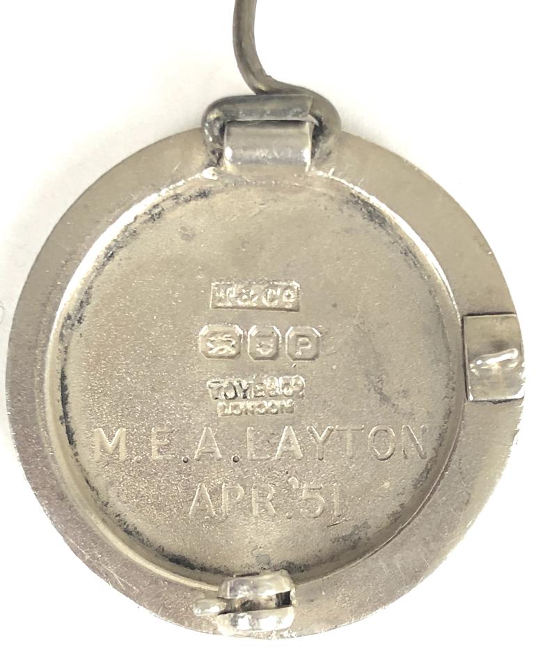 League of St Bartholomew's Hospital Nurses qualification silver badge