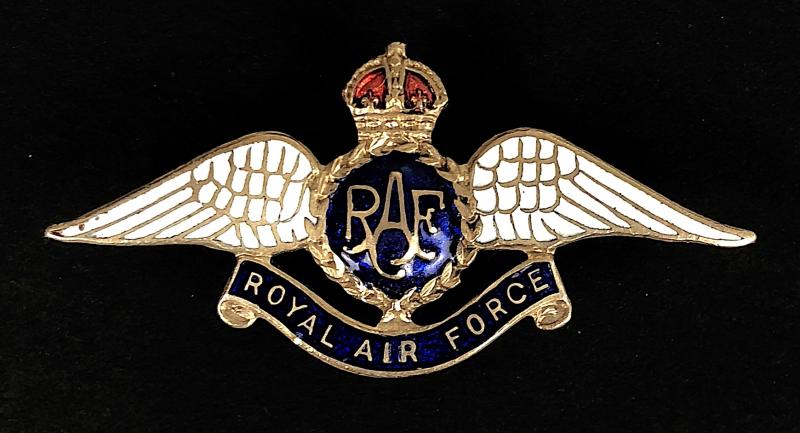 WW1 Royal Air Force pilot's wing transitional period RAF sweetheart brooch