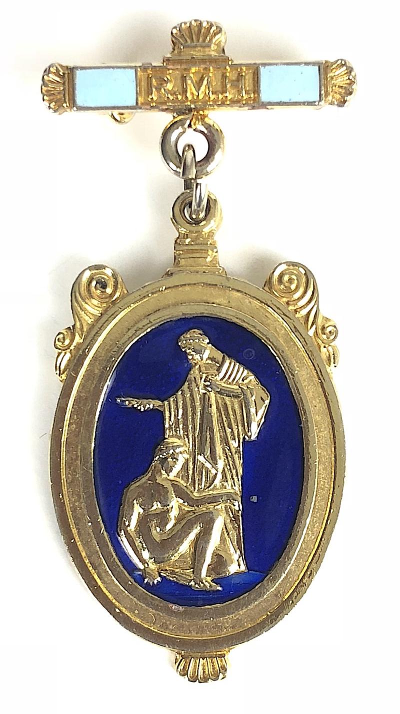 Royal Masonic Hospital gilt and enamel nurses badge
