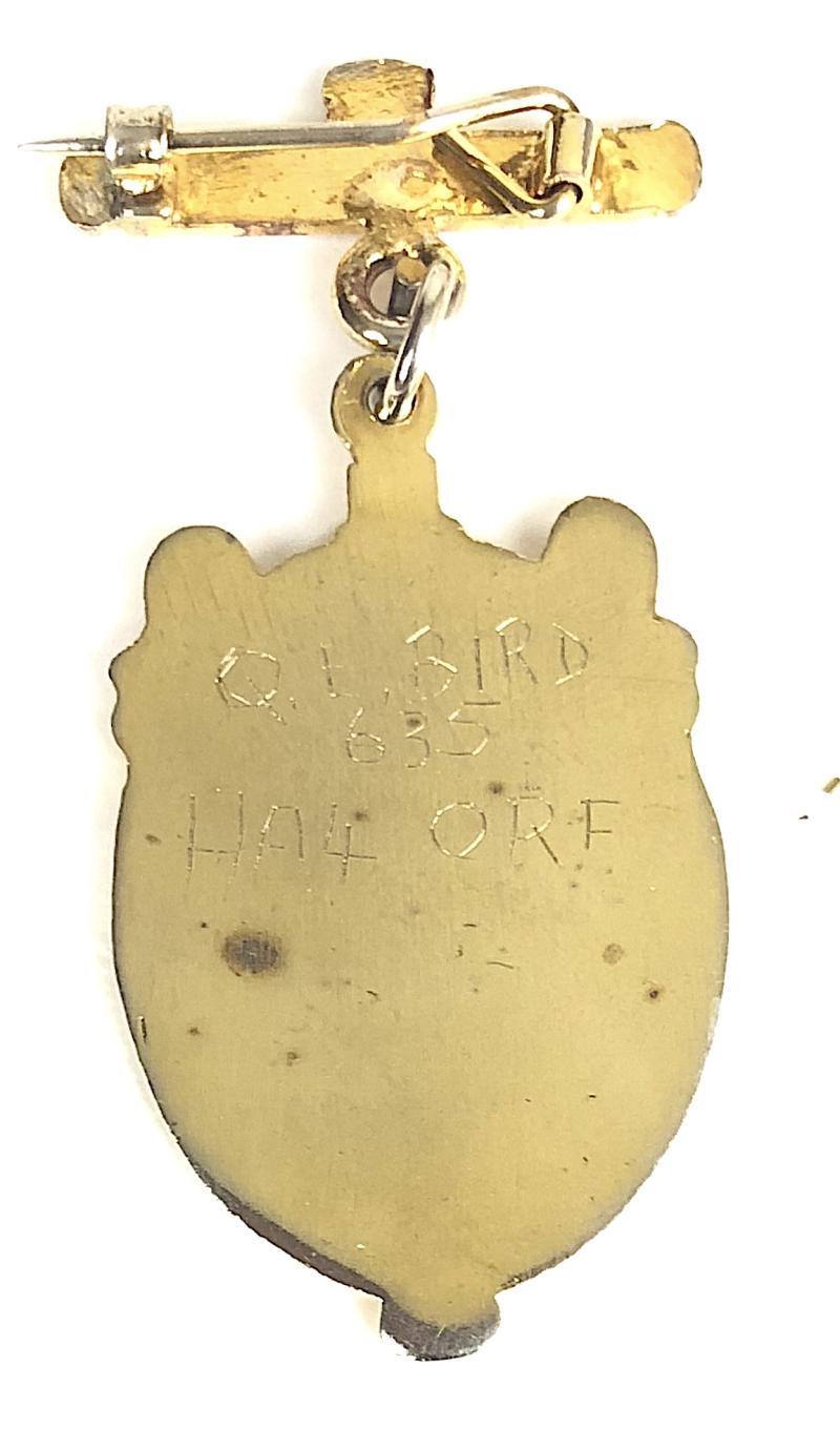 Royal Masonic Hospital gilt and enamel nurses badge