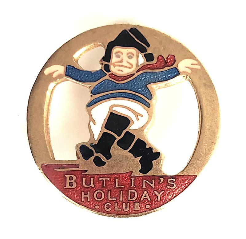 Butlins 1937 Skegness Holiday Club jolly fisherman badge