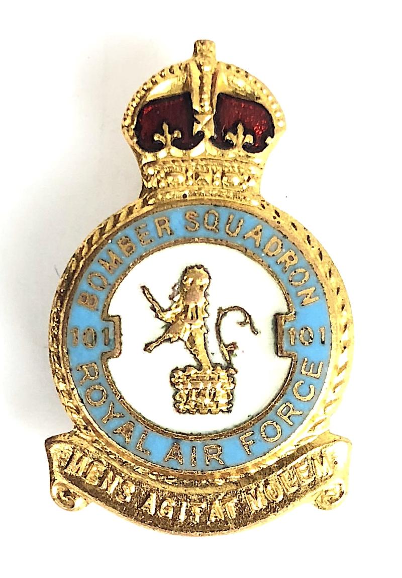 RAF No 101 Bomber Squadron Royal Air Force Badge H.W. Miller c.1940