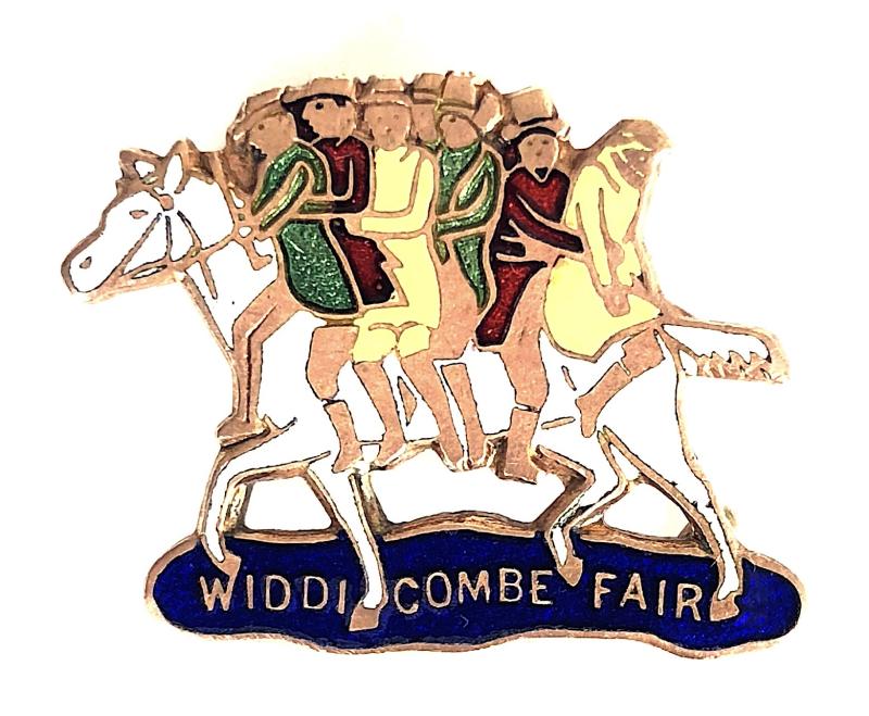 Widdicombe Fair song sheet music promotional badge H.W.Miller